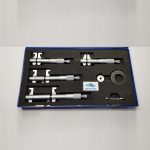 4 MICROMETRI CENTESIMALI CON BECCHI PER INTERNI 5-100 MM ANELLO 5+25